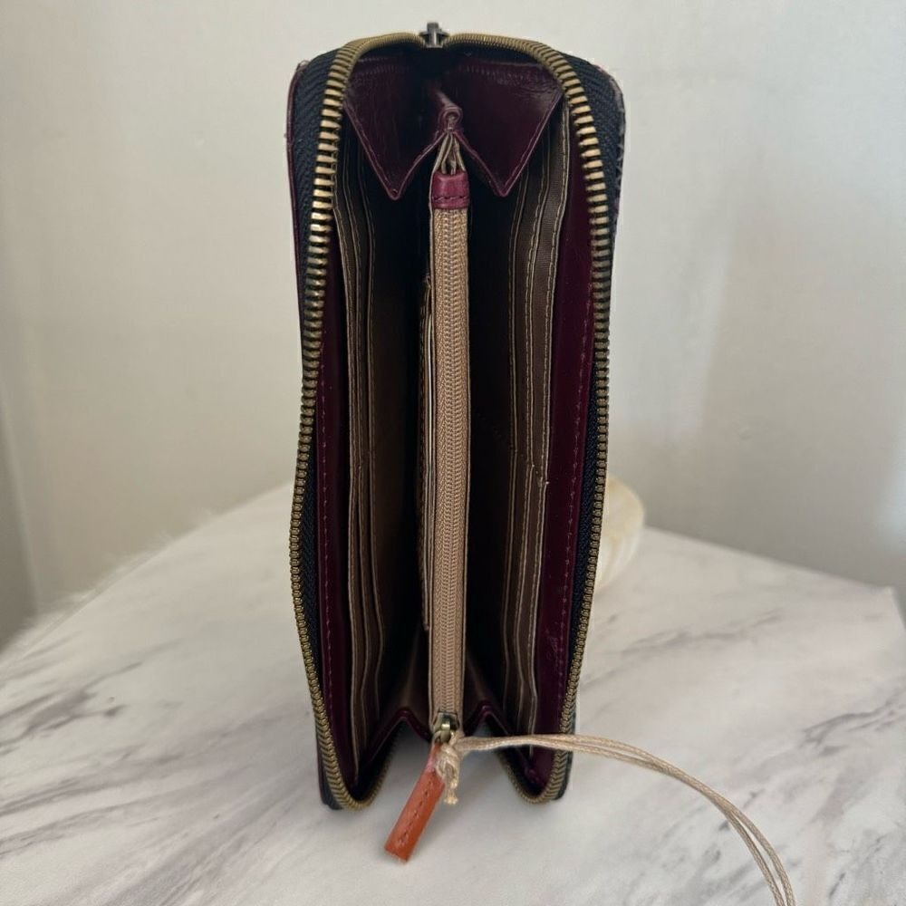 HOBO Max Large Zip Around Leather Continental Wallet, Organization, Mosaic, NWT - Picture 8 of 13